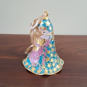 Cloisonne Bell w/ Angel Blowing Trumpet